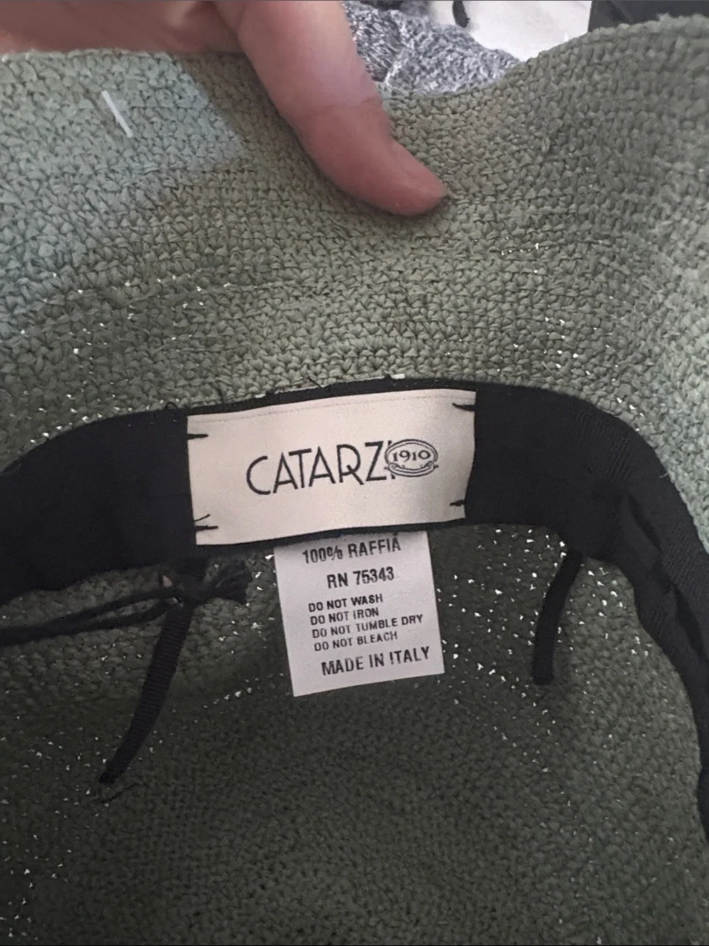 Catarzi 1910 Green Straw Bucket Hat - Women